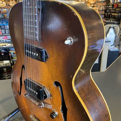 Used Gibson ES-150 MODDED 2 P90S MID 40S Electric Guitars Tobacco Sunburst image 2