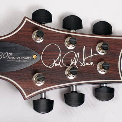 2015 Paul Reed Smith 30th Anniversary PRS Custom 24 Whale Blue 10 Top with Hardshell Case image 8