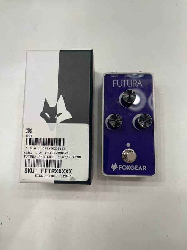 FoxGear Futura Ambient Delay Reverb Digital Guitar Effect Pedal + Original Box image 1