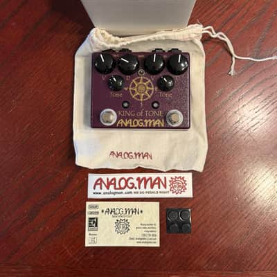 Analogman King of Tone V4 with Both Side High Gain, Four Jack, and Mode Toggle Options 2015 - Present - Graphic image 1
