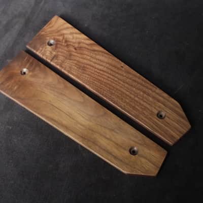 Korg Microkorg Synthesizer Wooden Ends Side Panels Walnut Wood image 2