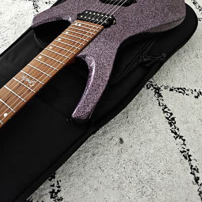 Ormsby Headless Goliath 7 GTR Run 17 Lavender Sparkle Multiscale 7 String image 20