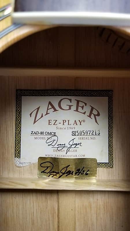 Zager ZAD-80CE OM Acoustic-Electric Guitar w/ Hardshell Case image 1