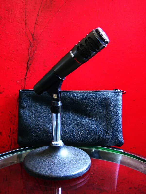 Vintage 1980's Audio-Technica ATM63 / Pro 6 dynamic cardioid microphone Low Z w accessories Shure Electro Voice Journey # 2 image 1