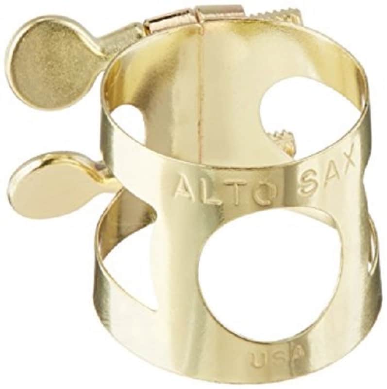 Yamaha YAC 1607 Alto Sax Ligature Lacquered Brass image 1