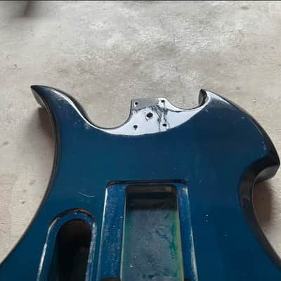 Blue Burst HH Mockingbird Style Guitar Basswood Body image 7