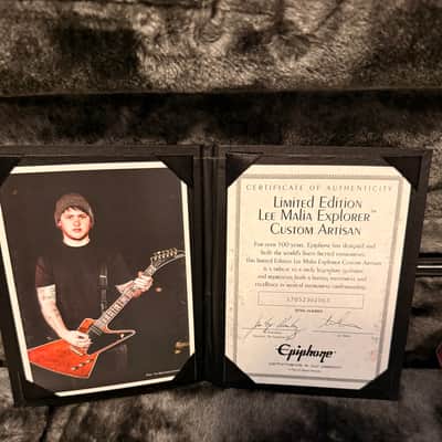 Epiphone Lee Malia Signature Explorer Custom Artisan 2018 - 2019 - Walnut image 9