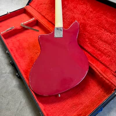 Guyatone LG-130t Wackadoodle offset bizarre guitar c 1960’s Candy Apple Red CAR GUYA Bild 14