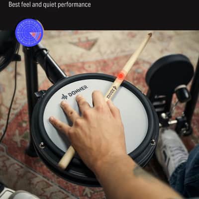 Electric Drum Set Electronic Drum Kit 5 Drums 4 Cymbals, Electric Drum, Audio Line, Drum Sticks image 3