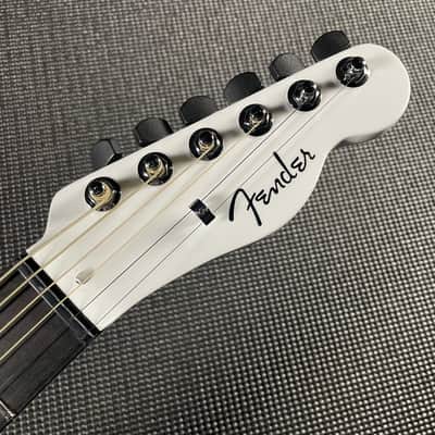 Fender Limited FINNEAS American Acoustasonic Telecaster - Satin Arctic White image 7