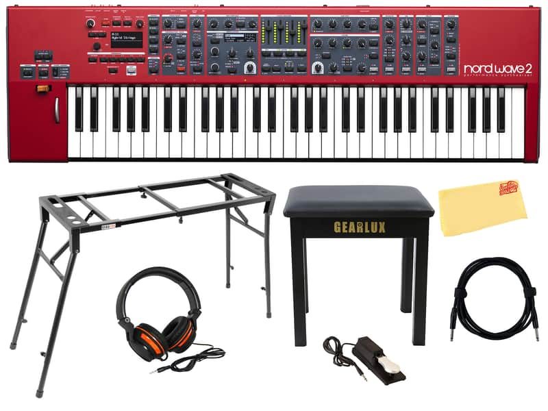 Nord Wave 2 61-Key Performance Synthesizer w/ Adjustable Stand image 1