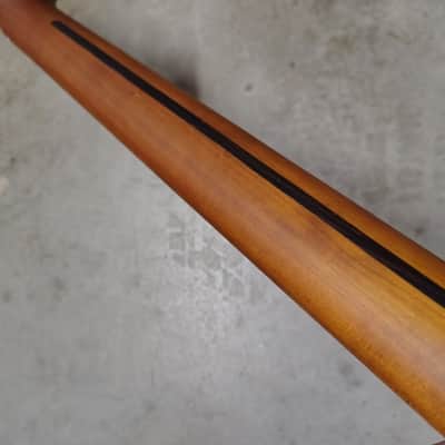 Roasted Maple Tele Neck fits fender Telecaster body 22 frets Modern Satin image 7