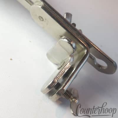 *Ludwig Clamp-On Bass Drum Hoop Slider Mount+Cymbal Felt Wood Holder Vintage 30s image 2