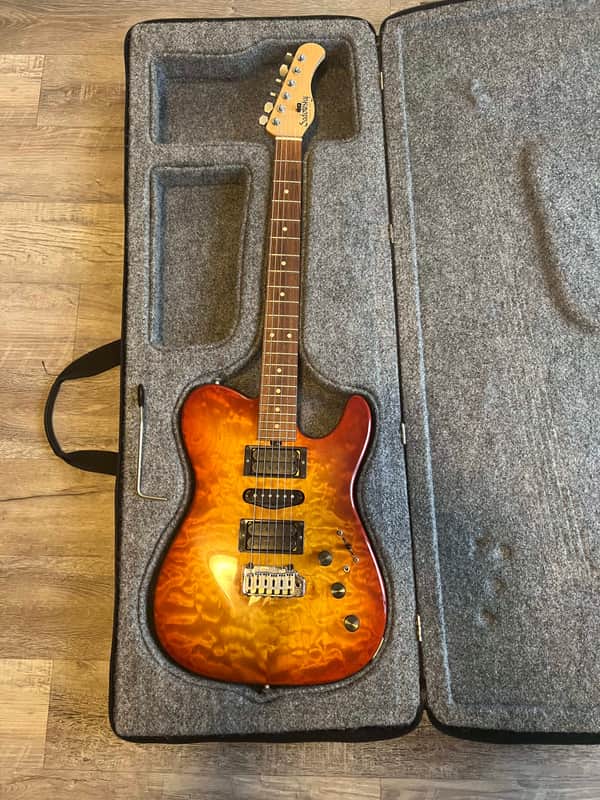 Sadowsky Sadowsky NYC T style 2002 - Dark Cherry Burst image 1