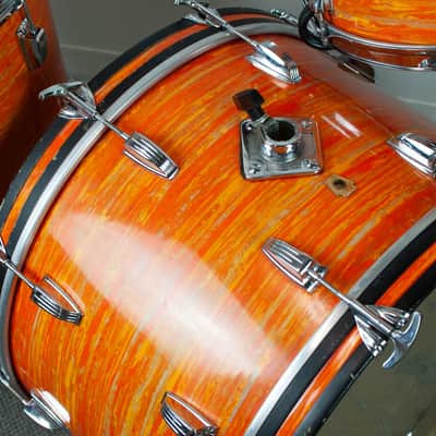 1960s Ludwig "Mod Orange" Drum Set image 7