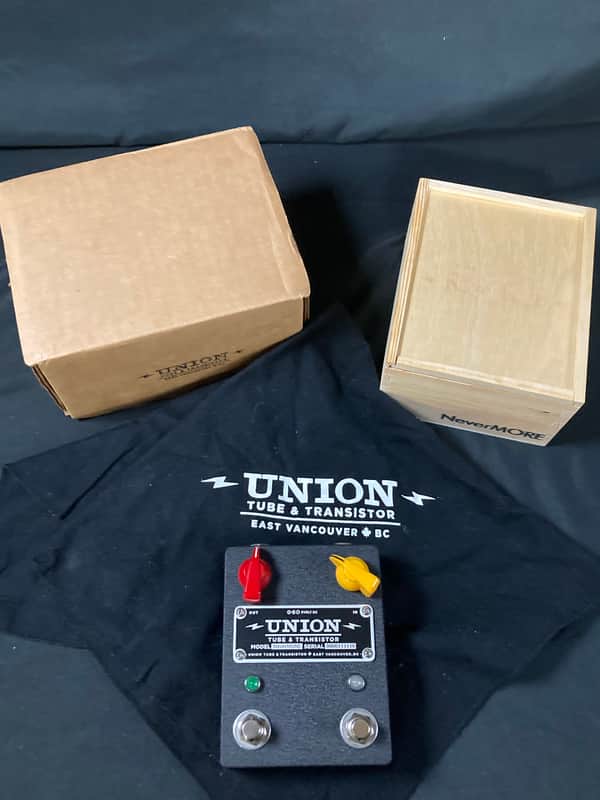 Union Tube & Transistor NeverMore Overdrive - Black - with Wood Box image 1