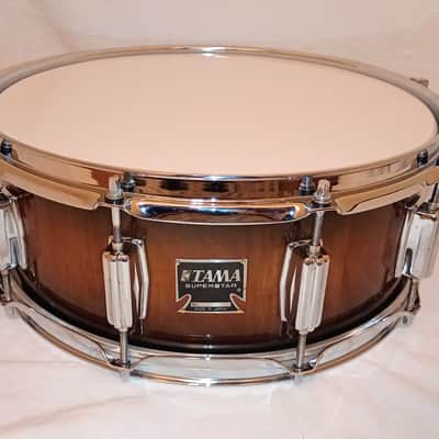 CUSTOM SUPER THICK CHERRY STAVE SNARE DRUM TAMA HDWE (C VIDEO)- TOBACCO BURST - FREE SHIP TO C-USA! image 9