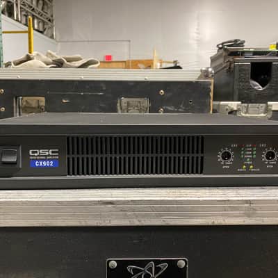 QSC CX702 2-Channel Commercial Power Amplifier 2010s - Black image 1