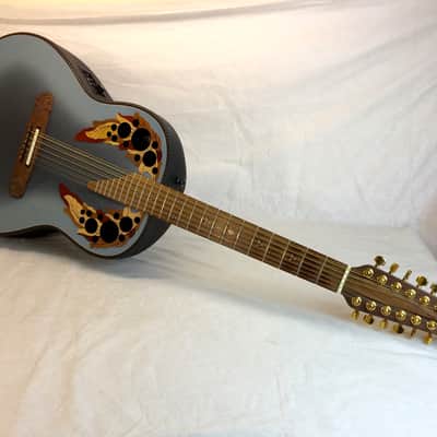 1987 Ovation Adamas 1688-8 12 string Acoustic Electric Blueburst Guitar Signed by Bill Kaman + Case image 2
