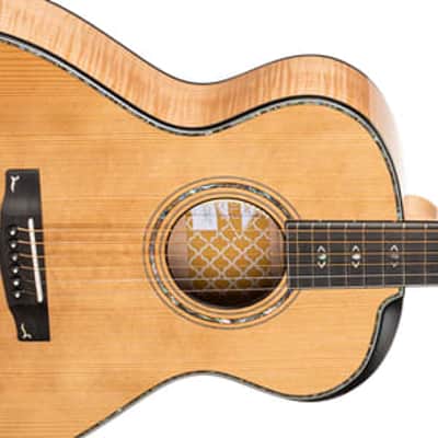Cort Gold Passion Modern Concert Acoustic-Electric Guitar w/ Hard Case, Natural Glossy image 22