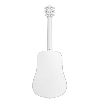 Lava Music L9200007 ME Play 36” Acoustic / Electric Guitar With Gig Bag, Frost White image 4