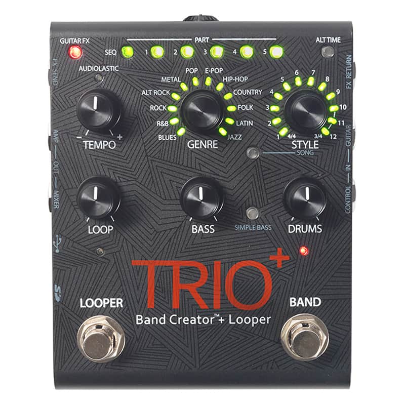 Immagine DigiTech Trio+ Plus Band Creator and Looper Guitar Effects Pedal - 1