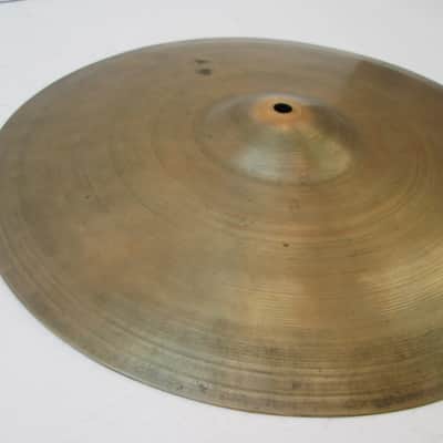 Avedis Zildjian Cymbal “Factory Second “ " S Stamp” 14” 1950’s? Hi Hat Bottom? 1258 Grams “Good” image 6