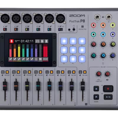 Zoom PodTrak P8 Portable Multitrack Podcast Recorder image 1