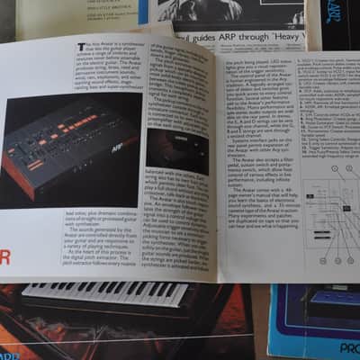 Arp synthesizer vintage catalog booklet brochure.1977 Package of stuff 2600 + 1977 image 8