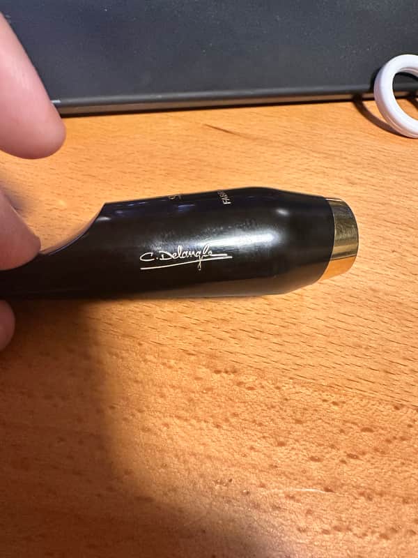 Selmer Claude Delangle Alto Saxophone Mouthpiece - Ebonite/Gold Plated image 1