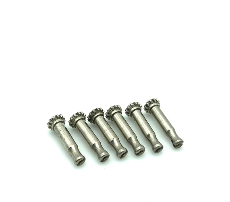 Vintage Fender Slotted Tuner Posts/Gears - Mid 70’s-Late 70’s - Nickel image 1