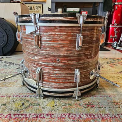 Rogers Holiday 20-16-12" Drum Kit in Pink Strata image 7