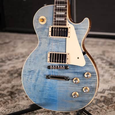 Gibson Les Paul Standard '60s Figured Top Electric Guitar - Ocean Blue with Hardshell Case image 3
