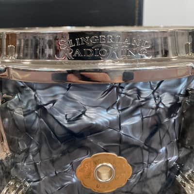 Slingerland Radio King 2026 Reissue 7x14 Snare Drum - Black Diamond Pearl image 5