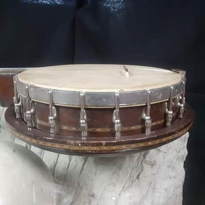 1930s Stromberg-Voisinet 17-Fret Tenor Banjo with Resonator and Gig Bag image 12