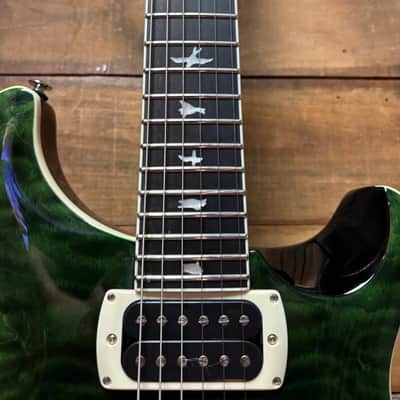 PRS SE Custom 24 Quilt Teal Black w/bag image 7