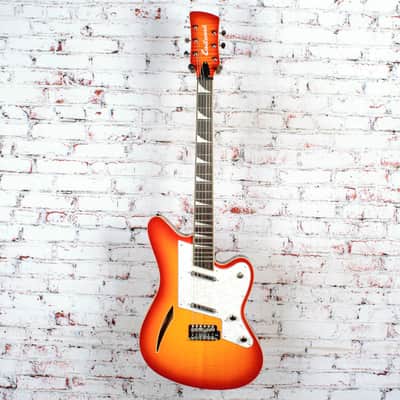 Eastwood - Surfcaster Semi-Hollow Body Electric Guitar, Cherryburst - x0260 - USED image 2