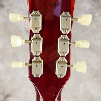 Solid Flame Maple Top Greco Egf-1800 Sunburst Super Real 1981 DryZ Brazilian Fretboard 1 piece body - Neck split - read descriptions image 20