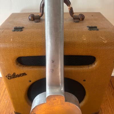 Gibson E-150 Model Lap Steel Electric Guitar - 1935, 1930s, Racing Stripe Tweed Case, EHG-150, EH-150, Charlie Christian Pickup image 8