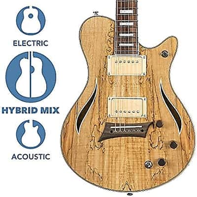Michael Kelly MKHSSSPPYZ Hybrid Special Spalt Maple Top Mahogany Neck 6-String Electric Guitar image 8