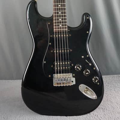 Greco Super Power HSS Strat Style MIJ Electric Guitar Black 1980s Japan image 2