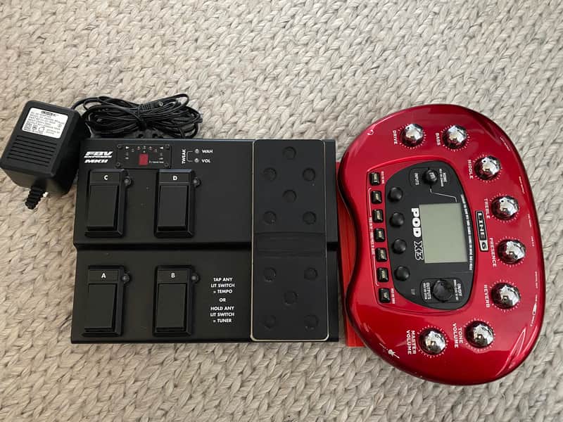Line 6 POD X3 Multi-Effect and Amp Modeler + Lin6 FBV Espress MkII image 1