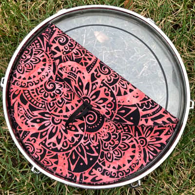 10" single layer Drum Bunny cloth drum cover - dampener - partial mute - compare to Drum Tortillas - Quesadilla - Big Fat Snare image 2