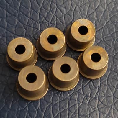 Treblemaker Custom String Ferrules •Fender Spec• Tele Strat *AGED BRASS image 4
