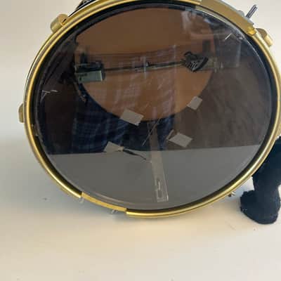 Legato 14" Snare Drum Gold Plated Marching Black REMO RARE!! Metal image 10