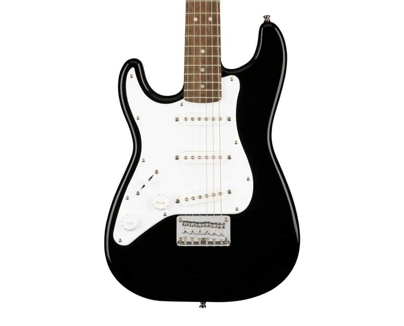 Squier Mini Stratocaster Left-Handed - Black w/ Laurel FB image 1
