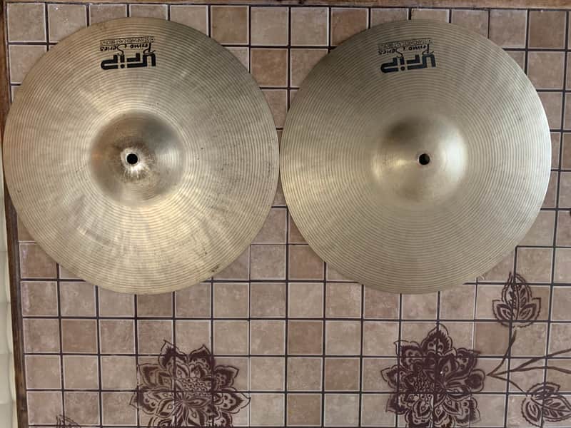 UFIP Primo Series Cast Bronze 14” Hi-Hat Cymbals 2000’s - Bronze image 1