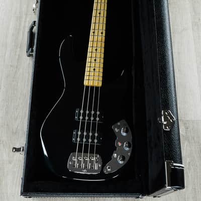 G&L USA CLF Research L-2000 Electric Bass Maple Fretboard Jet Black w/ Hard Case image 8