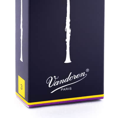 Vandoren CR103 Traditional Bb Clarinet Reeds - Strength 3 (Box of 10)