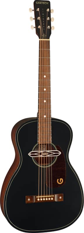 Gretsch Deltoluxe Parlor Black Acoustic-Electric Guitar image 1